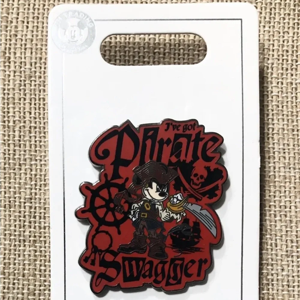 DISNEY PARKS COLLECTION Pirate Mickey I’ve Got Pirate Swagger Trading Pin